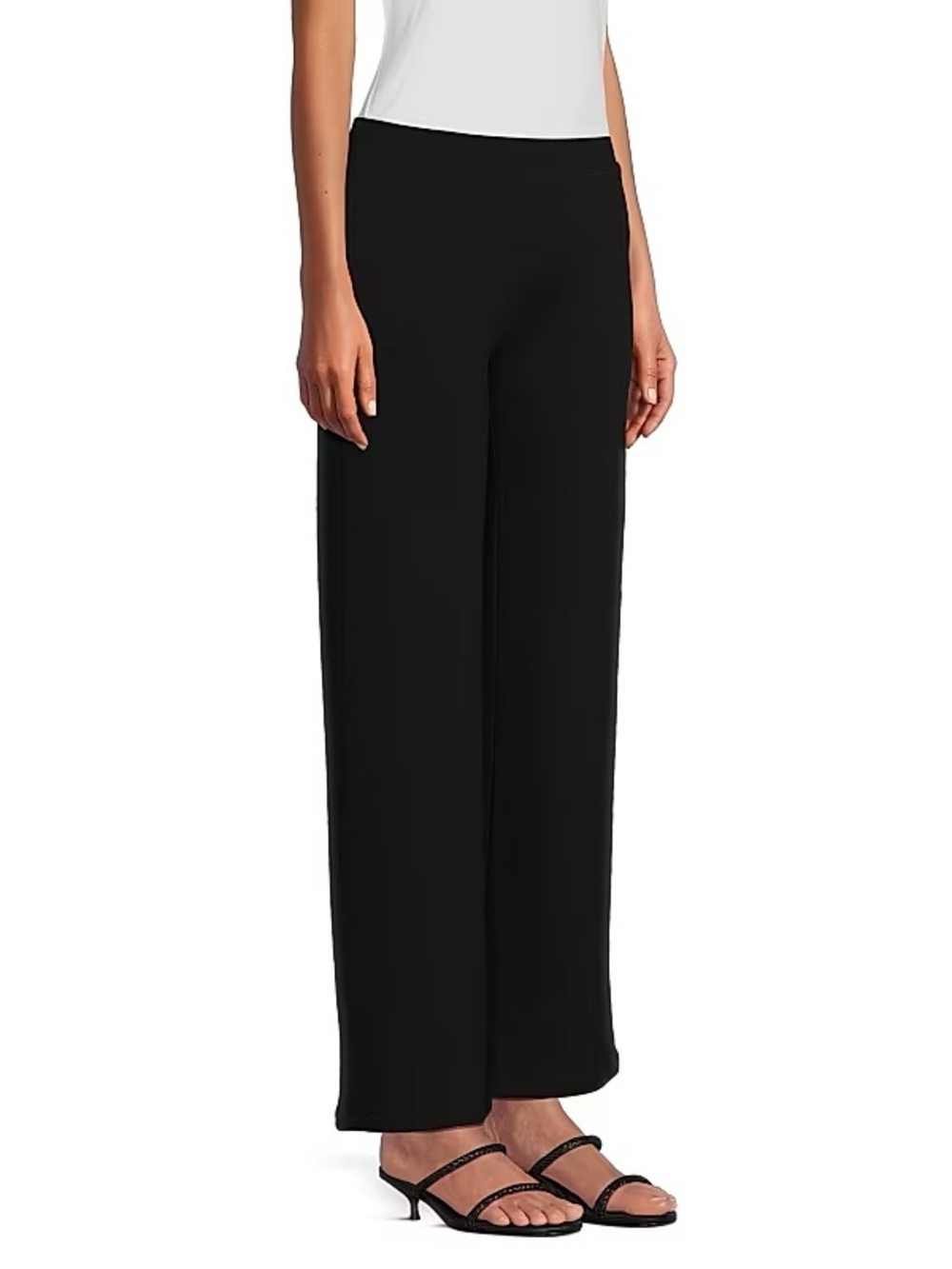 Petite Principles Black Straight Leg Pull on Pants Petite XS